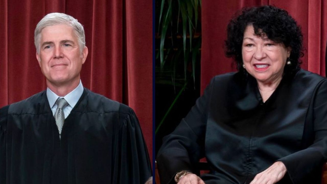 Left to right: Justice Neil Gorsuch and Justice Sonia Sotomayor.