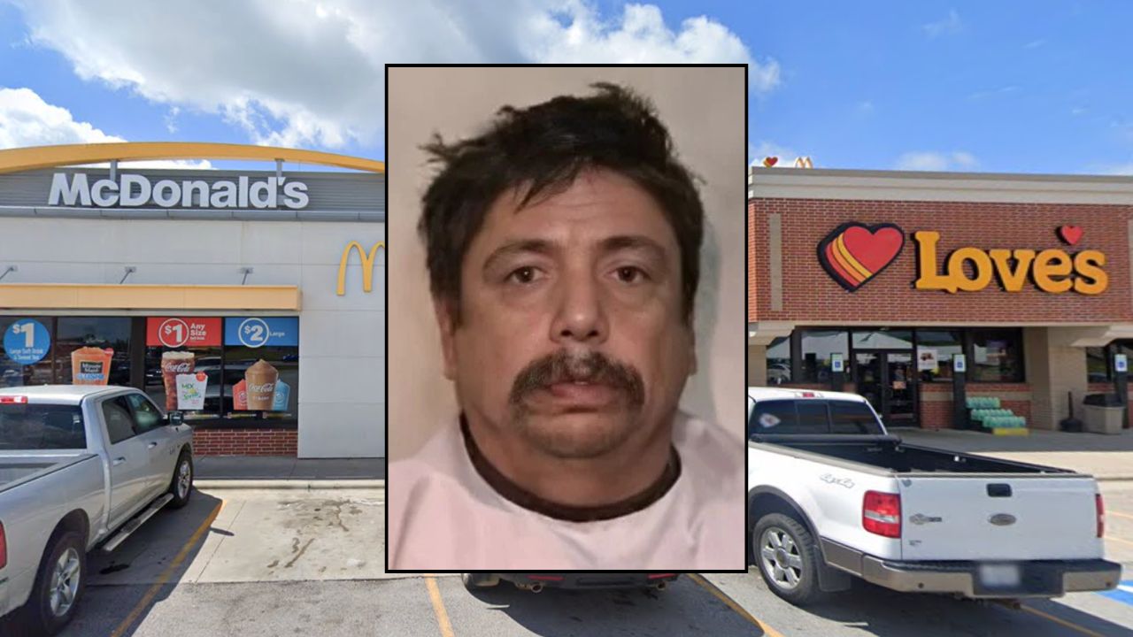 The Missouri motortruck halt wherever Martinez allegedly tried to abduct a 3-year-old (Google Maps).
